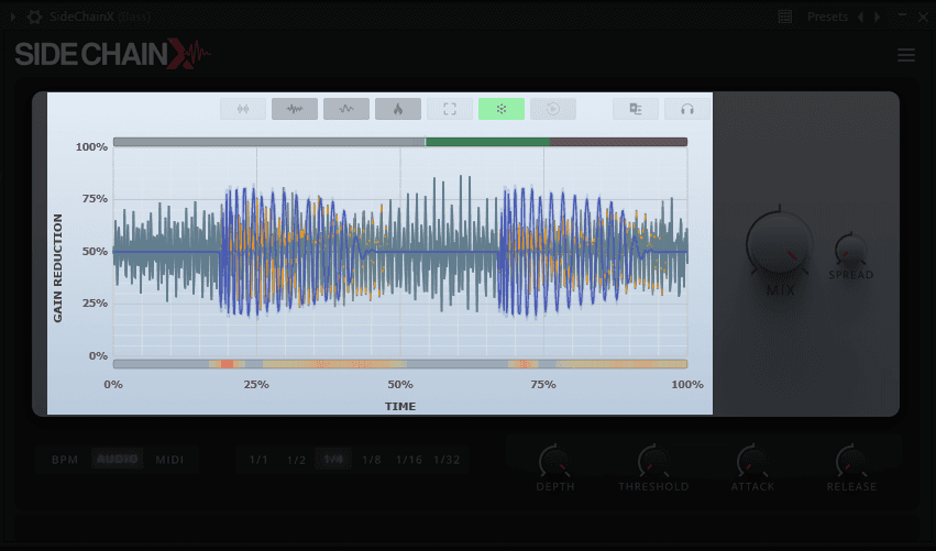 Hit freeze to inspect and tweak your groove